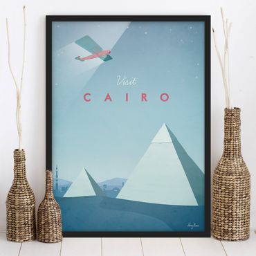 Bild mit Rahmen - Reiseposter - Cairo - Hochformat 4:3