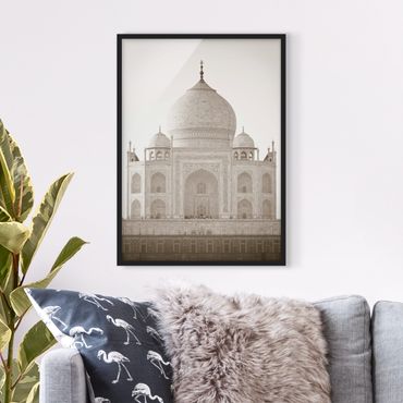 Bild mit Rahmen - Taj Mahal - Hochformat 3:4