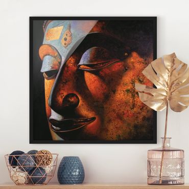 Bild mit Rahmen - Bombay Buddha - Quadrat 1:1