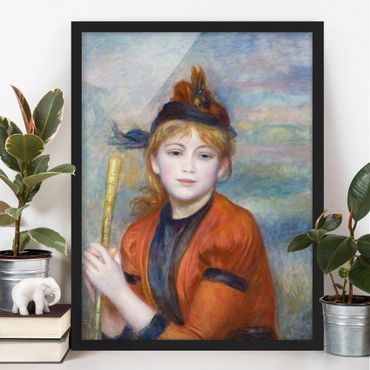 Bild mit Rahmen - Auguste Renoir - Die Spaziergängerin - Hochformat 3:4