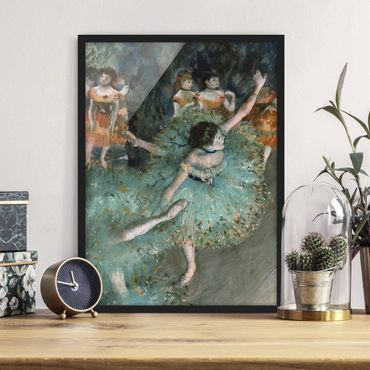 Bild mit Rahmen - Edgar Degas - Tänzerinnen in Grün - Hochformat 3:4