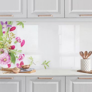 Küchenrückwand - Blumenarrangement