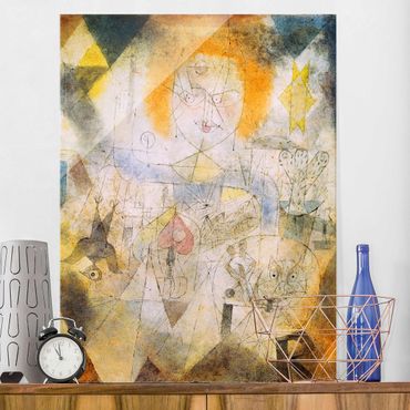 Glasbild - Kunstdruck Paul Klee - Irma Rossa, die Bändigerin - Expressionismus Hoch 3:4
