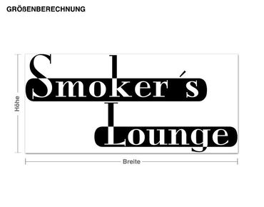 Haken-Wandtattoo Smoker Lounge