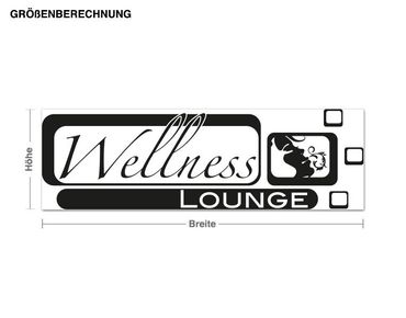 Haken-Wandtattoo Wellness Lounge
