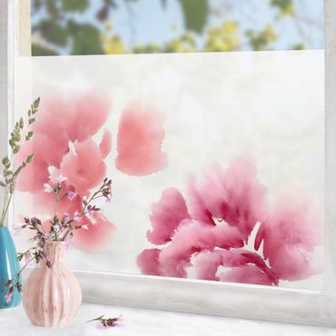 Fensterfolie - Sichtschutz - Künstlerische Flora II - Fensterbilder