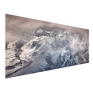 Forex Fine Art Print - Berge von Tibet - Panorama
