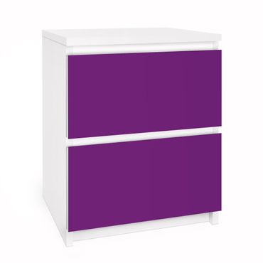 Möbelfolie für IKEA Malm Kommode - Selbstklebefolie Colour Purple