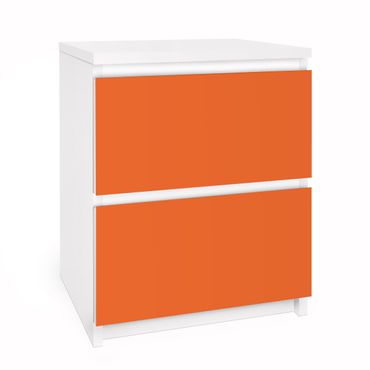 Möbelfolie für IKEA Malm Kommode - Selbstklebefolie Colour Orange