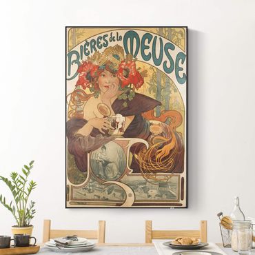 Akustik-Wechselbild - Alfons Mucha - Plakat für La Meuse Bier