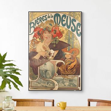 Wechselbild - Alfons Mucha - Plakat für La Meuse Bier