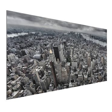 Aluminium Print - Blick über Manhattan - Querformat 1:2