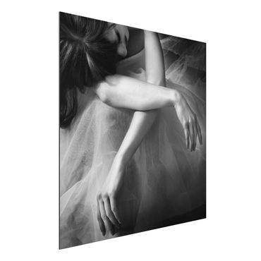 Aluminium Print - Die Hände einer Ballerina - Quadrat 1:1