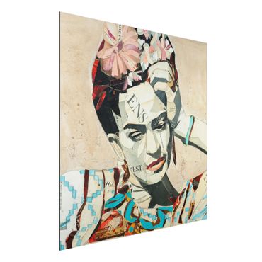 Alu-Dibond Bild - Frida Kahlo - Collage No.1