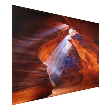 Alu-Dibond Bild - Lichtspiel im Antelope Canyon