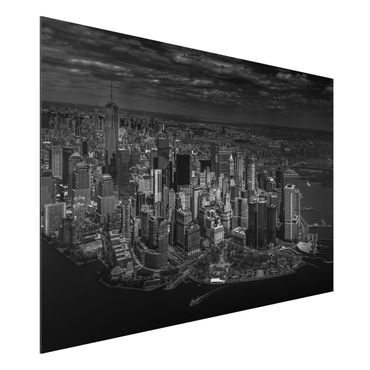 Aluminium Print - New York - Manhattan aus der Luft - Querformat 2:3