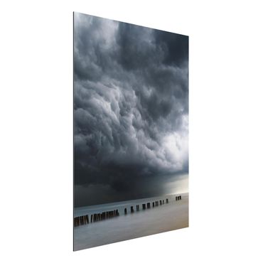 Aluminium Print - Sturmwolken über der Ostsee - Hochformat 4:3