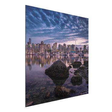 Alu-Dibond Bild - Vancouver im Sonnenuntergang