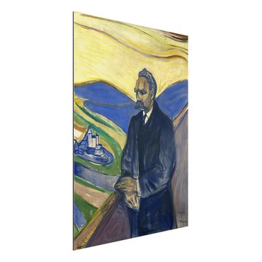 Alu-Dibond Bild - Edvard Munch - Porträt von Friedrich Nietzsche