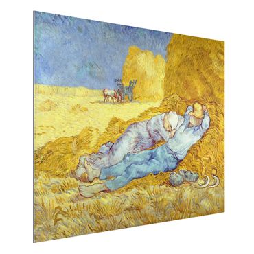 Alu-Dibond Bild - Vincent van Gogh - Das Mittagsschläfchen