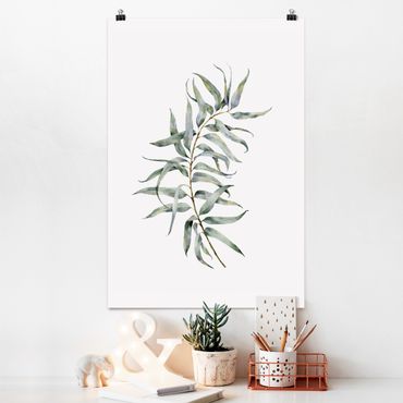 Poster - Aquarell Eucalyptus IV - Hochformat 2:3