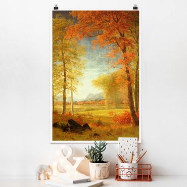 Poster - Albert Bierstadt - Herbst in Oneida County, New York - Hochformat 3:2