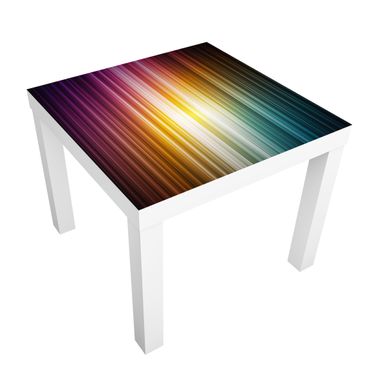Möbelfolie für IKEA Lack - Klebefolie Rainbow Light