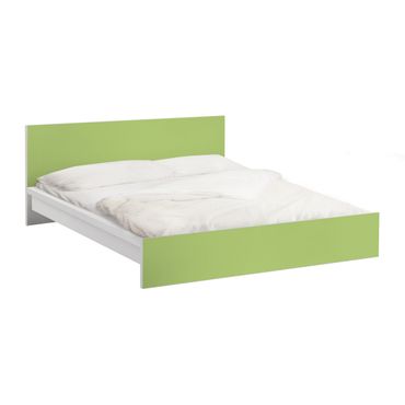 Möbelfolie für IKEA Malm Bett niedrig 160x200cm - Klebefolie Colour Spring Green