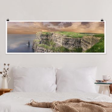 Poster - Cliffs Of Moher - Panorama Querformat