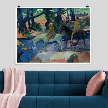 Poster - Paul Gauguin - Die Flucht - Querformat 3:4