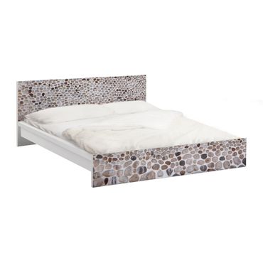 Möbelfolie für IKEA Malm Bett niedrig 180x200cm - Klebefolie Andalusische Steinmauer