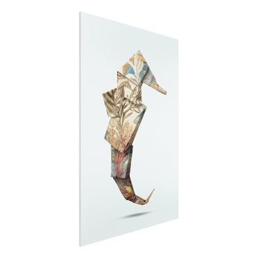 Forex Fine Art Print - Jonas Loose - Origami Seepferdchen - Hochformat 3:2