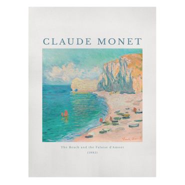 Leinwandbild - Claude Monet - Der Strand - Hochformat 3:4