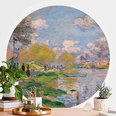 Runde Tapete selbstklebend - Claude Monet - Seine