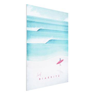 Forex Fine Art Print - Reiseposter - Biarritz - Hochformat 4:3