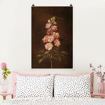 Poster - Barbara Regina Dietzsch - Eine rosa Garten-Levkkoje - Hochformat 3:2