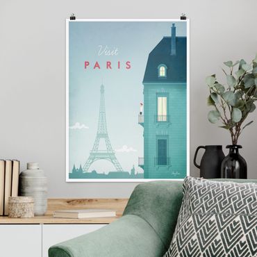 Poster - Reiseposter - Paris - Hochformat 4:3