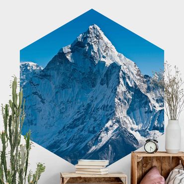 Hexagon Mustertapete selbstklebend - Der Himalaya