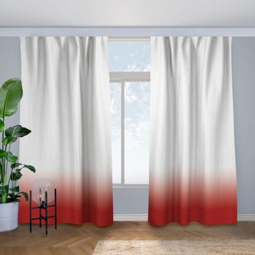 Vorhang - Dip-Dye Rot