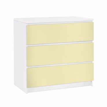 Möbelfolie für IKEA Malm Kommode - Klebefolie Colour Crème