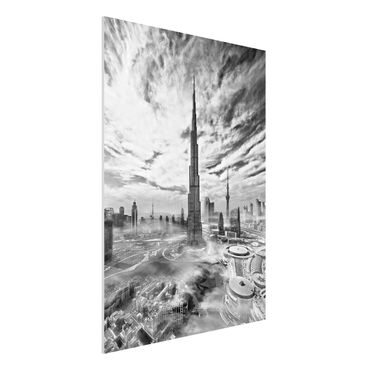 Forex Fine Art Print - Dubai Super Skyline - Hochformat 4:3