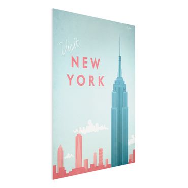 Forex Fine Art Print - Reiseposter - New York - Hochformat 4:3
