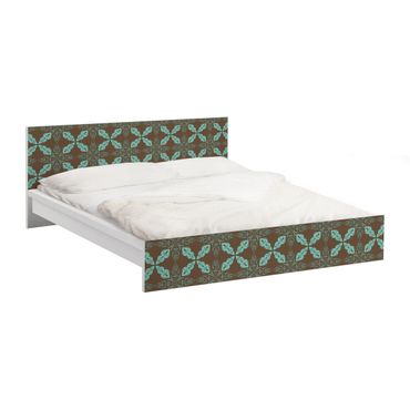 Möbelfolie für IKEA Malm Bett niedrig 140x200cm - Klebefolie Marokkanisches Ornament