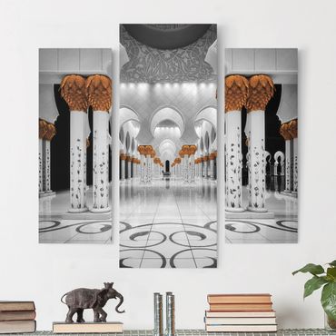 Leinwandbild 3-teilig - In der Moschee - Galerie Triptychon