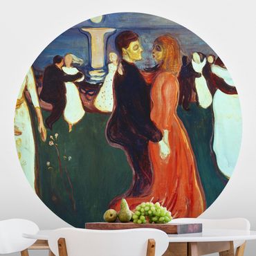 Runde Tapete selbstklebend - Edvard Munch - Der Tanz des Lebens