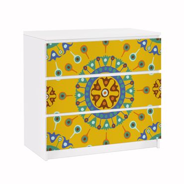 Möbelfolie für IKEA Malm Kommode - Klebefolie Wayuu Design