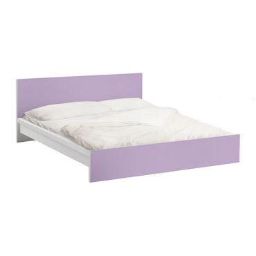 Möbelfolie für IKEA Malm Bett niedrig 180x200cm - Klebefolie Colour Lavender