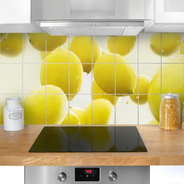Fliesenbild - Zitronen im Wasser