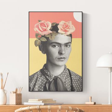 Akustik-Wechselbild - Frida Kahlo - Sonnenuntergang Collage