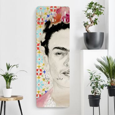 Garderobe - Frida mit rosa Blüten II